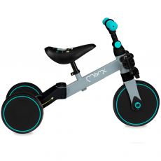 Дитячий біговел-велосипед MoMi LORIS 4 в 1 grey-turquoise
